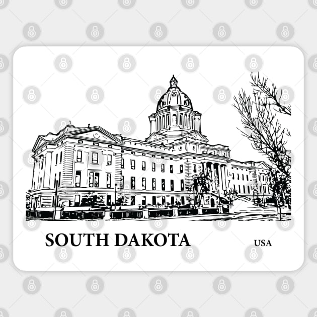 South Dakota State USA Magnet by Lakeric